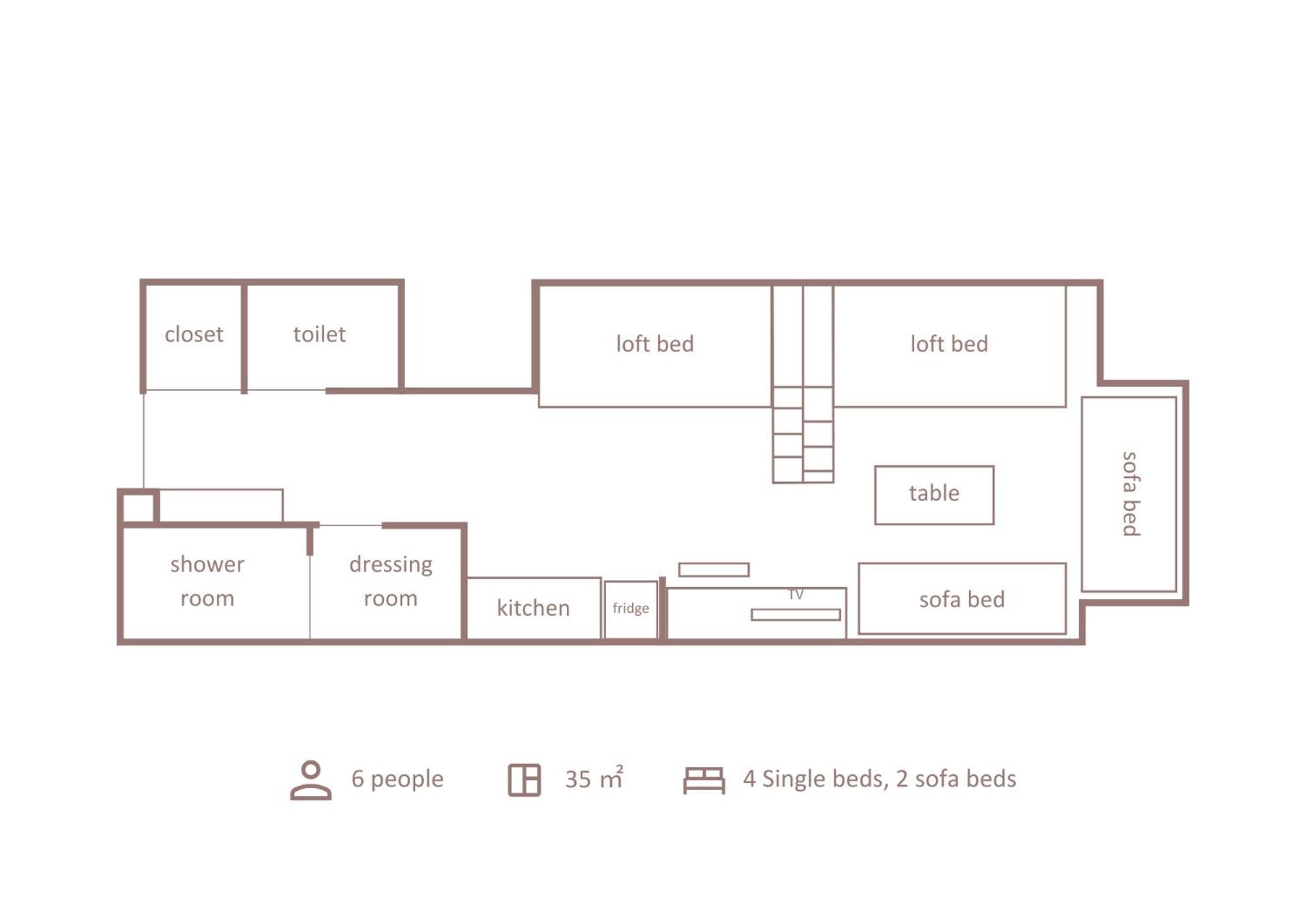 Moderate Family Loft Bedroom