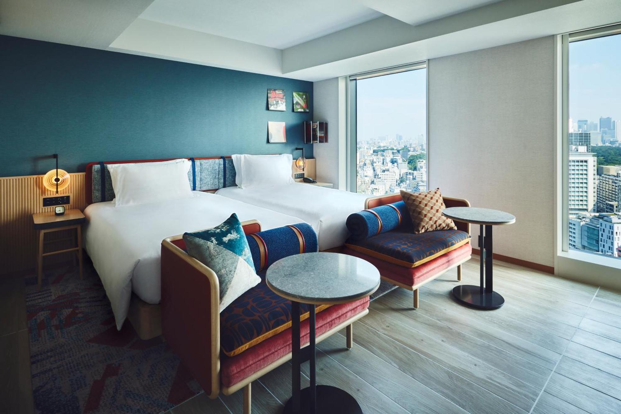 Quarto premium com 2 camas de solteiro e banheira separada - Até 3 hóspedes